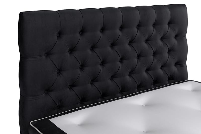 Celine Kontinentalsäng 120x200cm - Svart/Sammet - Products - Möbler - Säng - Kontinentalsäng