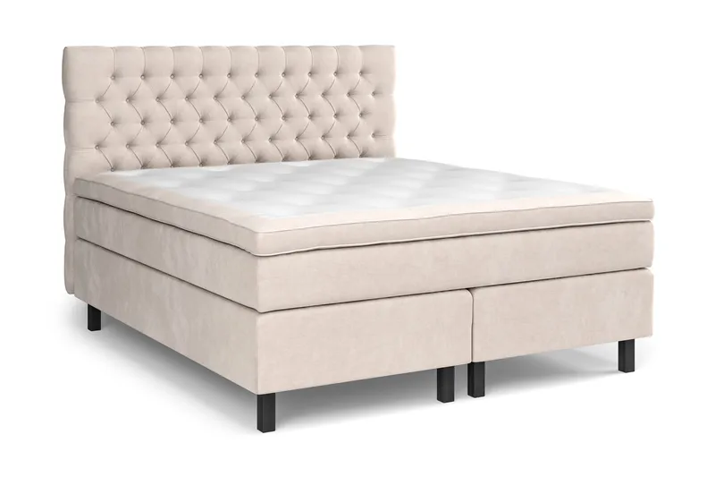 Celine Sängpaket 180x200 cm - Beige / Sammet - Products - Möbler - Säng - Komplett sängpaket