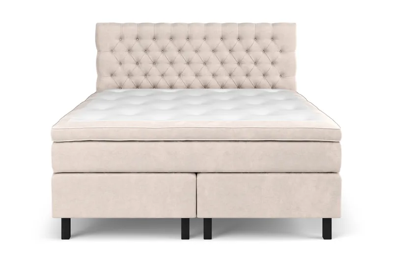 Celine Sängpaket 180x200 cm, Beige / Sammet