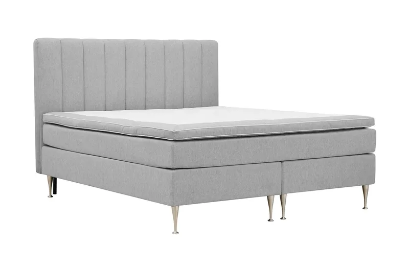 Hilton High Komplett Sängpaket 160x200 cm - Grå - Products - Möbler - Säng - Kontinentalsäng