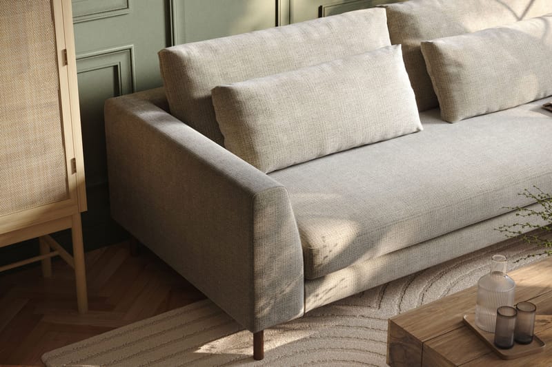 Florenz 3-sits Soffa i Chenille - Grå/Beige - Products - Möbler - Soffa - 3 sits soffa