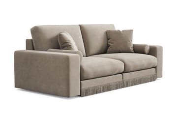 Arken Lyx 3-sits Djup Sammetssoffa - Beige - Products - Möbler - Soffa - 3 sits soffa