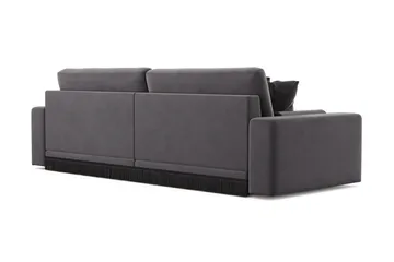 Arken Lyx 4-sits Djup Sammetssoffa - Mörkgrå - Products - Möbler - Soffa - Sammetssoffa