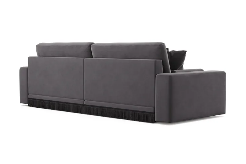 Arken Lyx 4-sits Djup Sammetssoffa - Mörkgrå - Products - Möbler - Soffa - Sammetssoffa