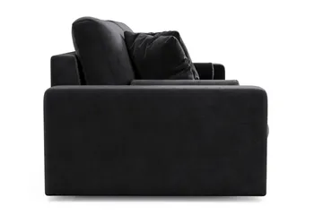 Arken Lyx 4-sits Djup Sammetssoffa - Svart - Products - Möbler - Soffa - Sammetssoffa