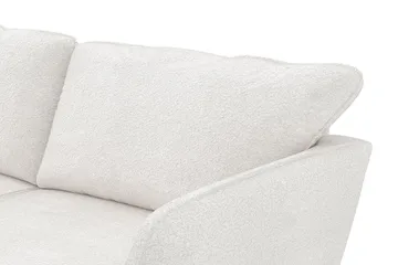 Trend Lyx 3-sits Vänstervänd L-formad Divansoffa i Bouclé - Vit - Products - Möbler - Soffa - Divansoffa & schäslongsoffa - 4 sits soffa med divan