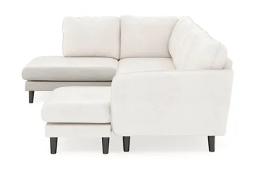 Trend Lyx 4-sits Högervänd U-formad Soffa med Divan och Schäslong i Bouclé - Vit - Products - Möbler - Soffa - Divansoffa & schäslongsoffa - 4 sits soffa med divan