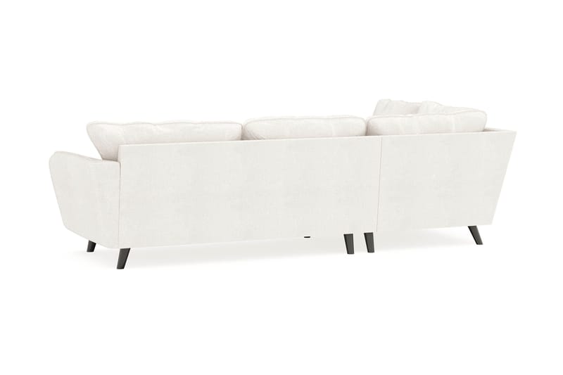 Trend Lyx 4-sits Vänstervänd L-formad Schäslongsoffa i Bouclé - Vit - Products - Möbler - Soffa - Divansoffa & schäslongsoffa - 4 sits soffa med divan