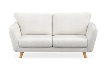 Trend Lyx 2-sits Soffa i Bouclé - Vit - Products - Möbler - Soffa - 2 sits soffa