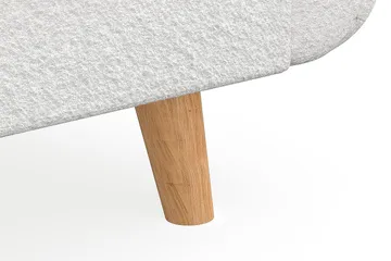 Trend Lyx 4-sits Högervänd U-formad Soffa med Divan och Schäslong i Bouclé - Vit - Products - Möbler - Soffa - U-soffa