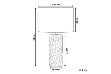 Kamla Bordslampa 50 cm E27 - Grå/Beige - Products - Belysning - Lampor & belysning inomhus - Sovrumslampa - Sänglampa - Sängbordslampa