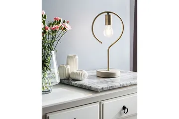 Narcissus Bordslampa 40 cm E27 - Mässing/Grå - Products - Belysning - Lampor & belysning inomhus - Sovrumslampa - Sänglampa - Sängbordslampa