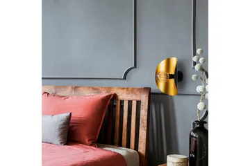 Vägglampa Sugana Giada Svart / Rany - Guld/Svart - Products - Belysning - Lampor & belysning inomhus - Sovrumslampa - Sänglampa - Sänglampa vägg