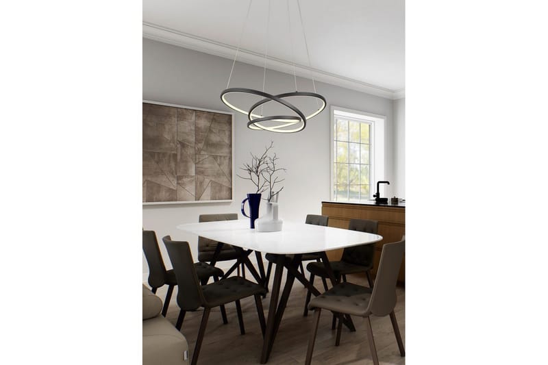 Pendel TRIO Darvin 84 cm, Mattsvart - 84 cm, Mattsvart - Products - Belysning - Lampor & belysning inomhus - Taklampa & takbelysning - Kökslampa & taklampa kök