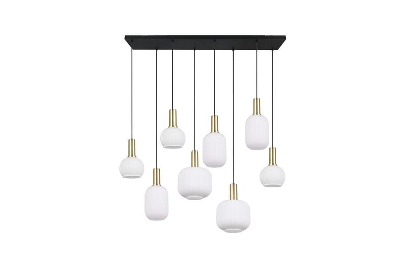 Pendel TRIO Diva 8-del, Mattmässing/vit - 8-del, Mattmässing/vit - Products - Belysning - Lampor & belysning inomhus - Taklampa & takbelysning - Kökslampa & taklampa kök