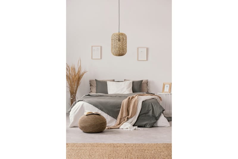 Runa Taklampa E27 35cm mattsvart/rotting - Matt svart/Natur - Products - Belysning - Lampor & belysning inomhus - Taklampa & takbelysning - Pendellampa & hänglampa