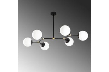 Taklampa Sudatoor Fibran Svart / Vit - Svart / Vit - Products - Belysning - Lampor & belysning inomhus - Taklampa & takbelysning - Pendellampa & hänglampa