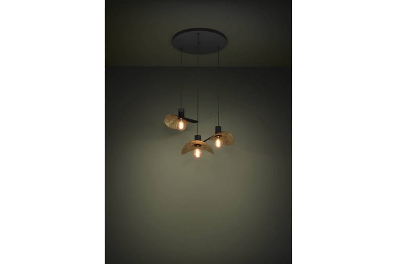 Takpendel Eglo Saceda Svart/Guld Rondell med 3 Lampor - Products - Belysning - Lampor & belysning inomhus - Taklampa & takbelysning - Pendellampa & hänglampa