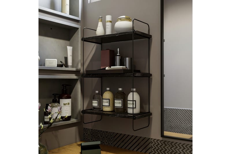 Övriga hyllor Pulalis Vägghylla 40 cm Svart,Marmor - Products - Förvaring - Hylla