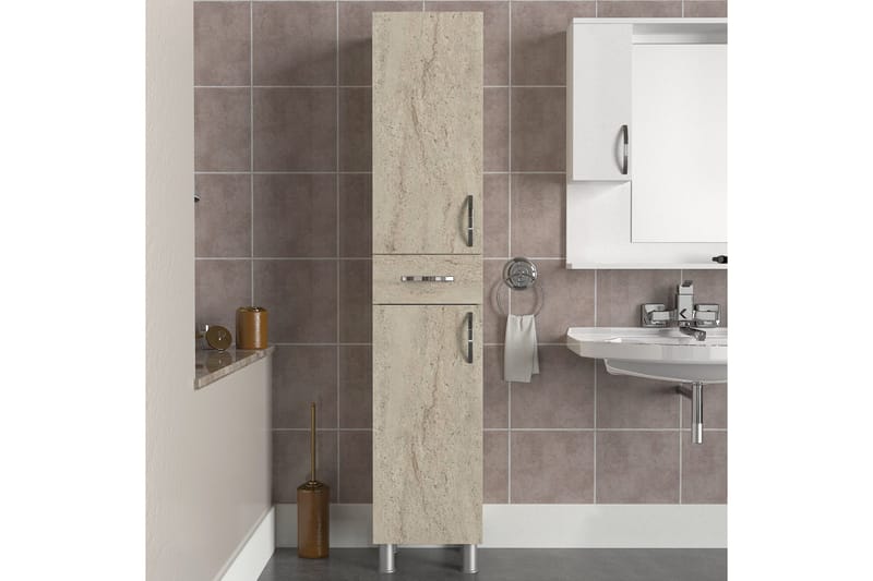 Högskåp till badrum Namo Högskåp Badrum Beige - Products - Förvaring - Badrumsförvaring - Badrumsskåp