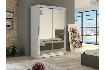 Estella Garderob med Spegel 120x200 cm - Vit - Products - Förvaring - Garderober & garderobssystem