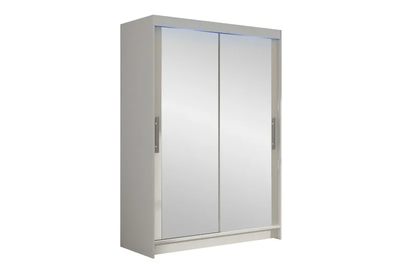 Estella Garderob med Spegel 120x200 cm, Vit