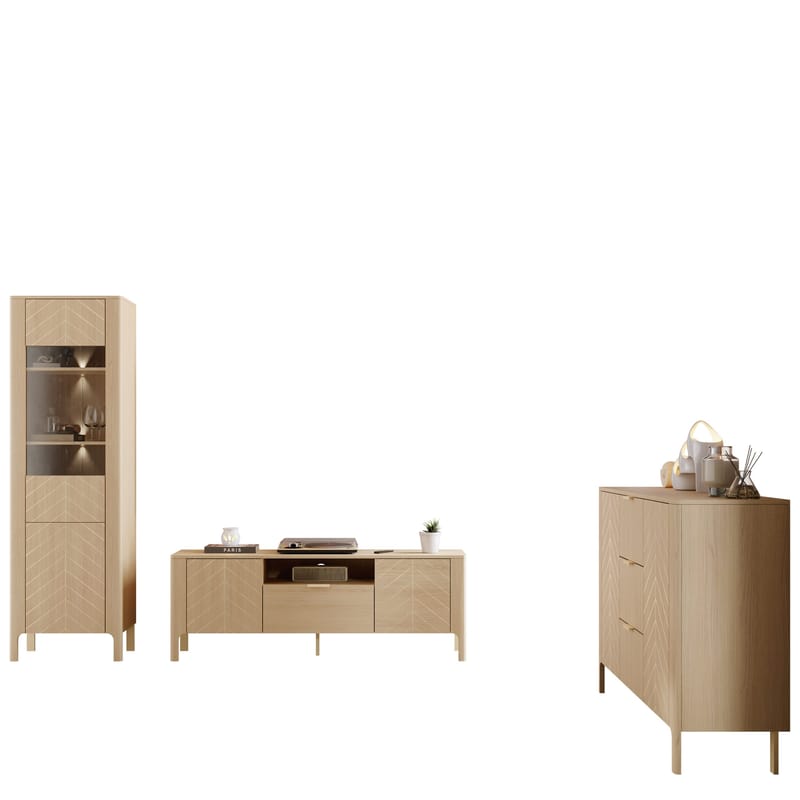 Aggarwal Möbelset för Vardagsrum med Belysning