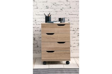 Rullkontejner Wohnling 4 lådor i foliebelagd spånskiva med hjul, modern - Products - Förvaring - Förvaringsmöbler - Byrå - Hurts