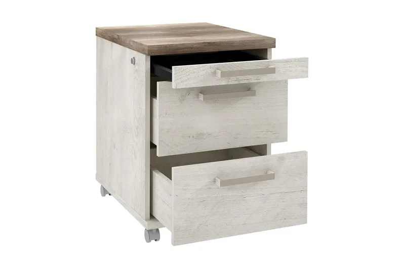 Talebi Hurts med Lås 53x42 cm - Brun/Vit - Products - Förvaring - Förvaringsmöbler - Byrå - Hurts