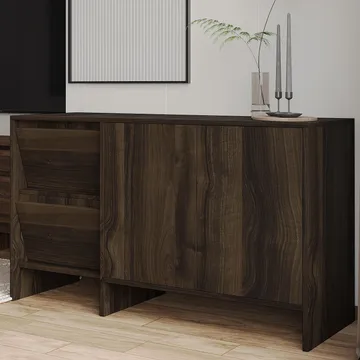 Crala Konsol 130x81,8x44 cm - Valnöt - Products - Förvaring - Förvaringsmöbler - Sideboard & skänk