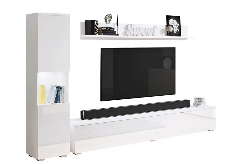 Galbally Möbelset För Vardagsrum White - Products - Förvaring - Förvaringsmöbler - Möbelset för vardagsrum