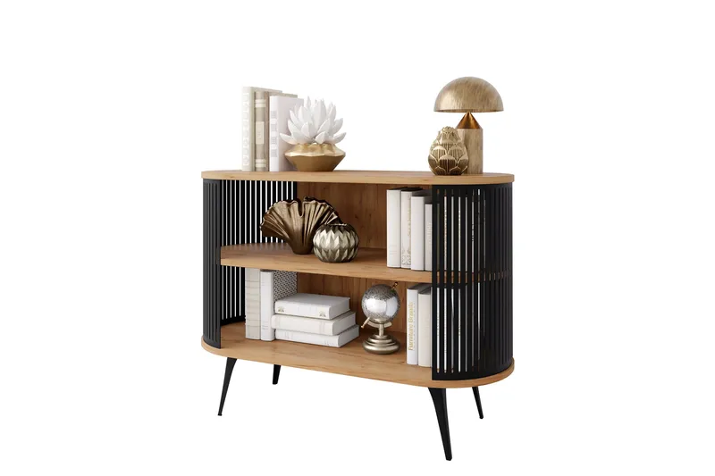 Galia Skänk 120x40 cm - Svart/Brun - Products - Förvaring - Förvaringsmöbler - Sideboard & skänk