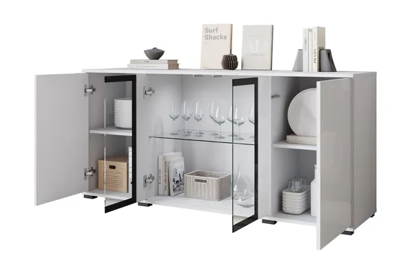 Gamal Skänk 150x40 cm - Vit/Rosa - Products - Förvaring - Förvaringsmöbler - Sideboard & skänk