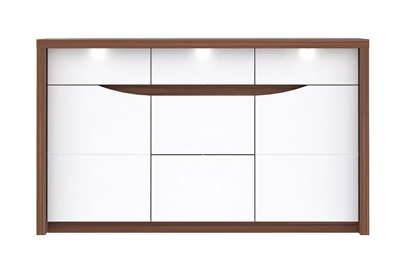 Keoisha Skänk 142x84 cm - Brun/Vit - Products - Förvaring - Förvaringsmöbler - Sideboard & skänk