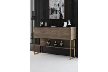 Luxe Byrå 120 cm - Guld/Valnöt - Products - Förvaring - Förvaringsmöbler - Byrå