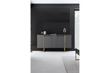 Luxe Konsollbord 160 cm - Grå/Guld - Products - Förvaring - Förvaringsmöbler - Sideboard & skänk