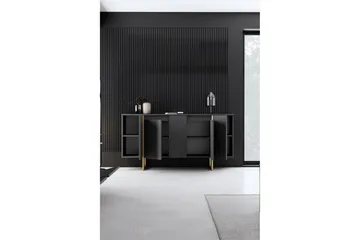 Luxe Konsollbord 160 cm - Grå/Guld - Products - Förvaring - Förvaringsmöbler - Sideboard & skänk