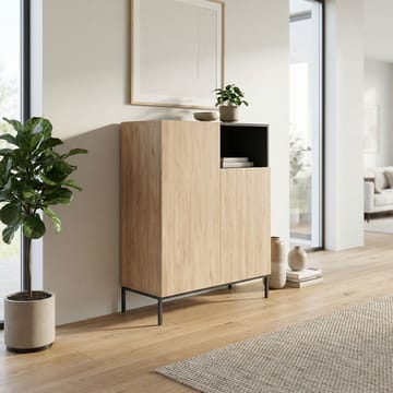 Morlen Sideboard 90x120x41,8 cm - Natural Oak, Wood Black, Sandstone - Products - Förvaring - Förvaringsmöbler - Sideboard & skänk