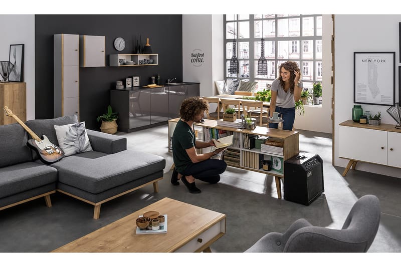 Nature Byrå Vit/Natur - VOX - Products - Förvaring - Förvaringsmöbler - Byrå