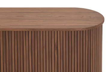 Noira Smalt Sideboard Ribbad Valnöt 150x45 cm - Valnöt / Brun - Products - Förvaring - Förvaringsmöbler - Sideboard & skänk