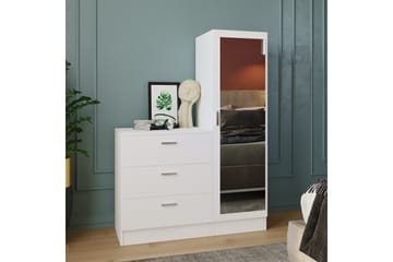 Rinorea Förvaringsskåp 40x140 cm - Vit - Products - Förvaring - Förvaringsmöbler - Byrå
