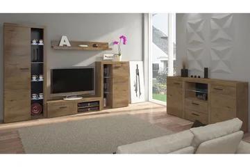 Rumba Soffgrupp - Ek - Products - Förvaring - Förvaringsmöbler - Möbelset för vardagsrum