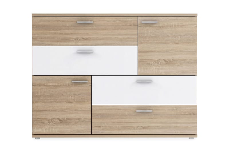 Waunifor Byrå 125 cm - Brun/Vit - Products - Förvaring - Förvaringsmöbler - Byrå