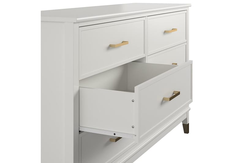 Westerleigh Byrå 144x41 cm Vit - CosmoLiving - Products - Förvaring - Förvaringsmöbler - Byrå