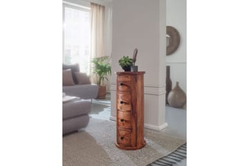 Willowdale Sideboard 35 cm 4 Lådor Runt - Brun - Products - Förvaring - Förvaringsmöbler - Sideboard & skänk