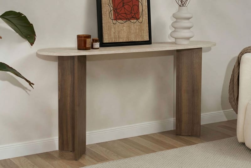 Yeno Sideboard 150x75x35 cm - Travertin, Venezia-valnöt - Products - Förvaring - Förvaringsmöbler - Sideboard & skänk