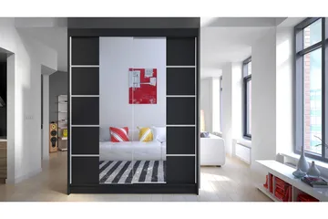 Garderob Camino LED-belysning - Svart - Products - Förvaring - Garderober & garderobssystem