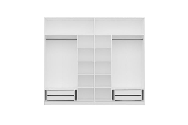 Fruitland Garderob 270 cm - Vit - Products - Förvaring - Garderober & garderobssystem - Garderobsskåp