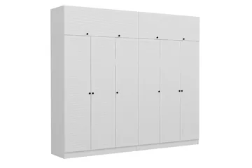 Fruitland Garderob 270 cm - Vit - Products - Förvaring - Garderober & garderobssystem - Garderobsskåp