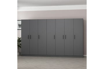 Fruitland Garderob 315 cm - Antracit - Products - Förvaring - Garderober & garderobssystem - Garderobsskåp